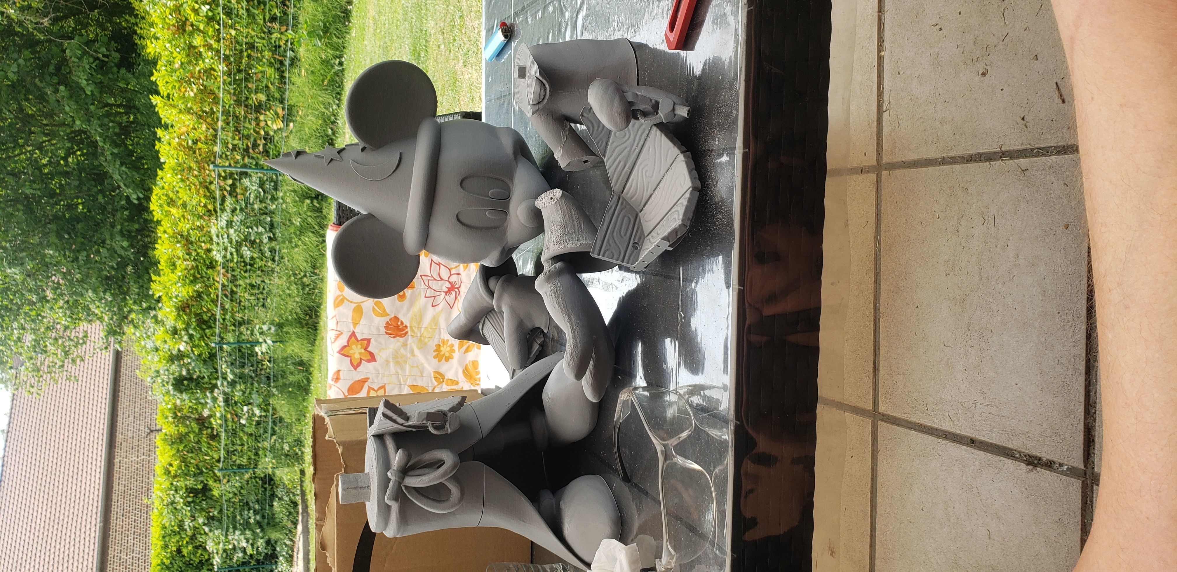 Mickey Fantasia Fountain and Birds Feeder  3D model_5