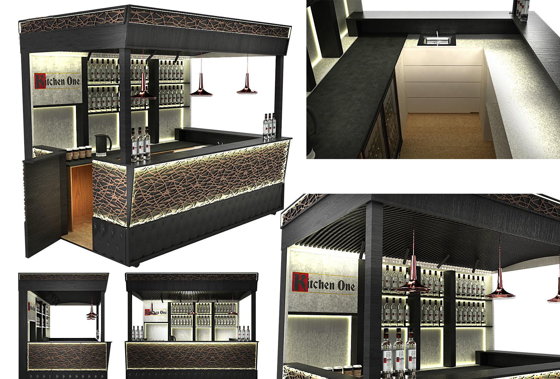 3d Bar Model premium bar design 3D model_1