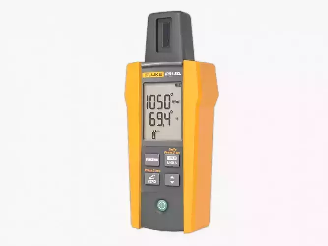 Solar Irradiance Meter Low-poly 3D model