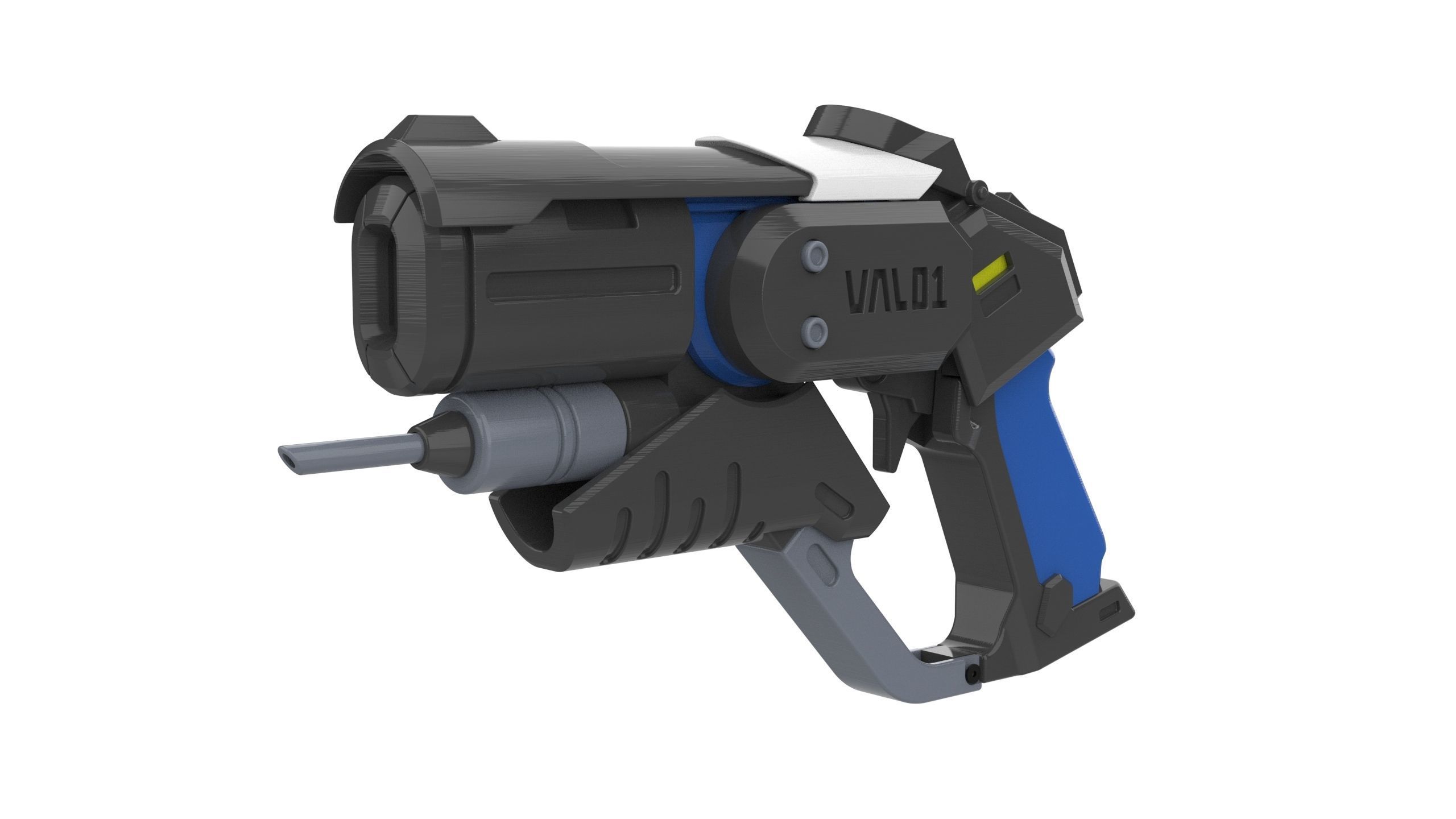 Mercy Blaster Combat Medic Ziegler Skin - STL and CAD - Personal 3D print model_3