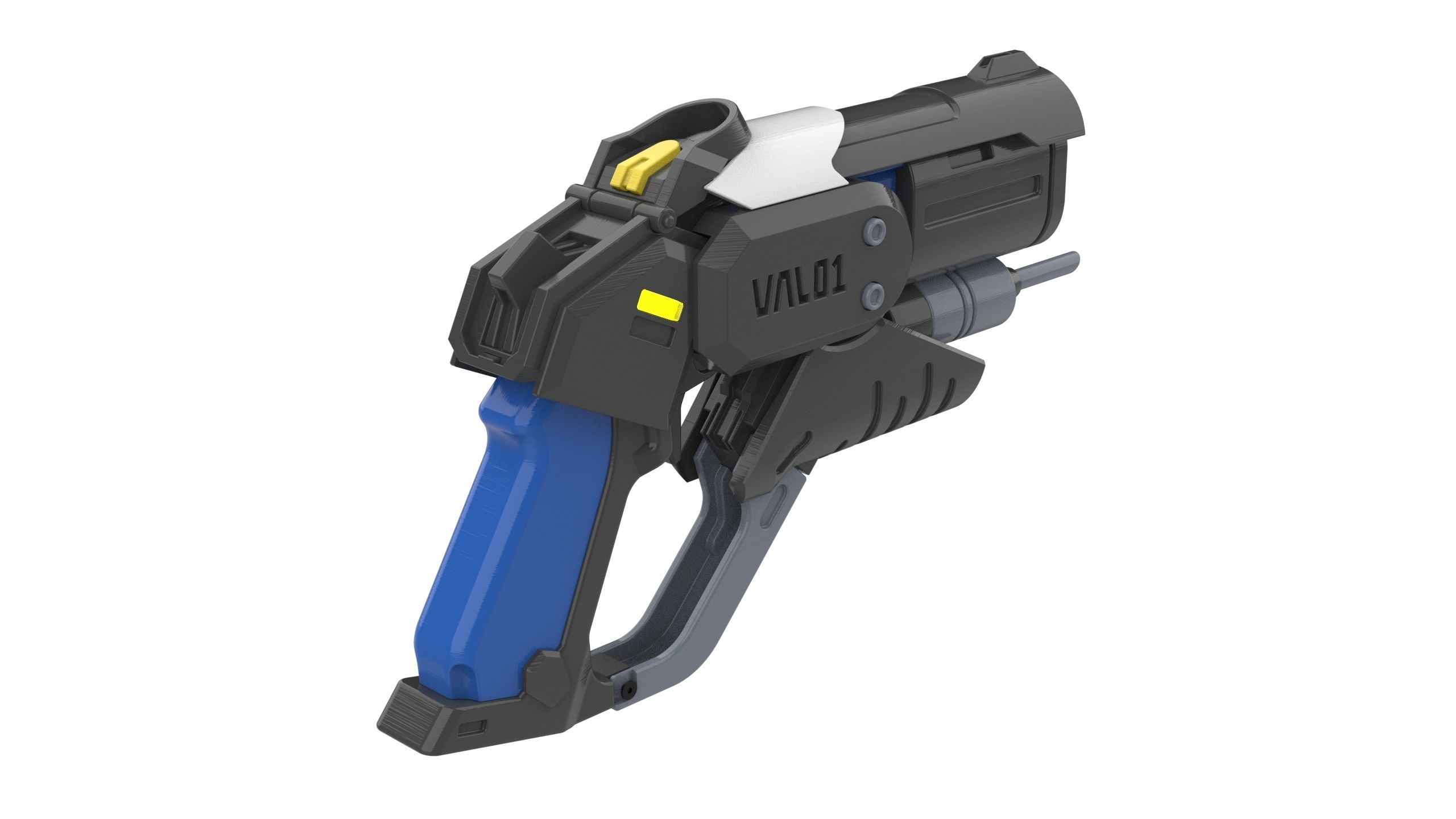 Mercy Blaster Combat Medic Ziegler Skin - STL and CAD - Personal 3D print model_7