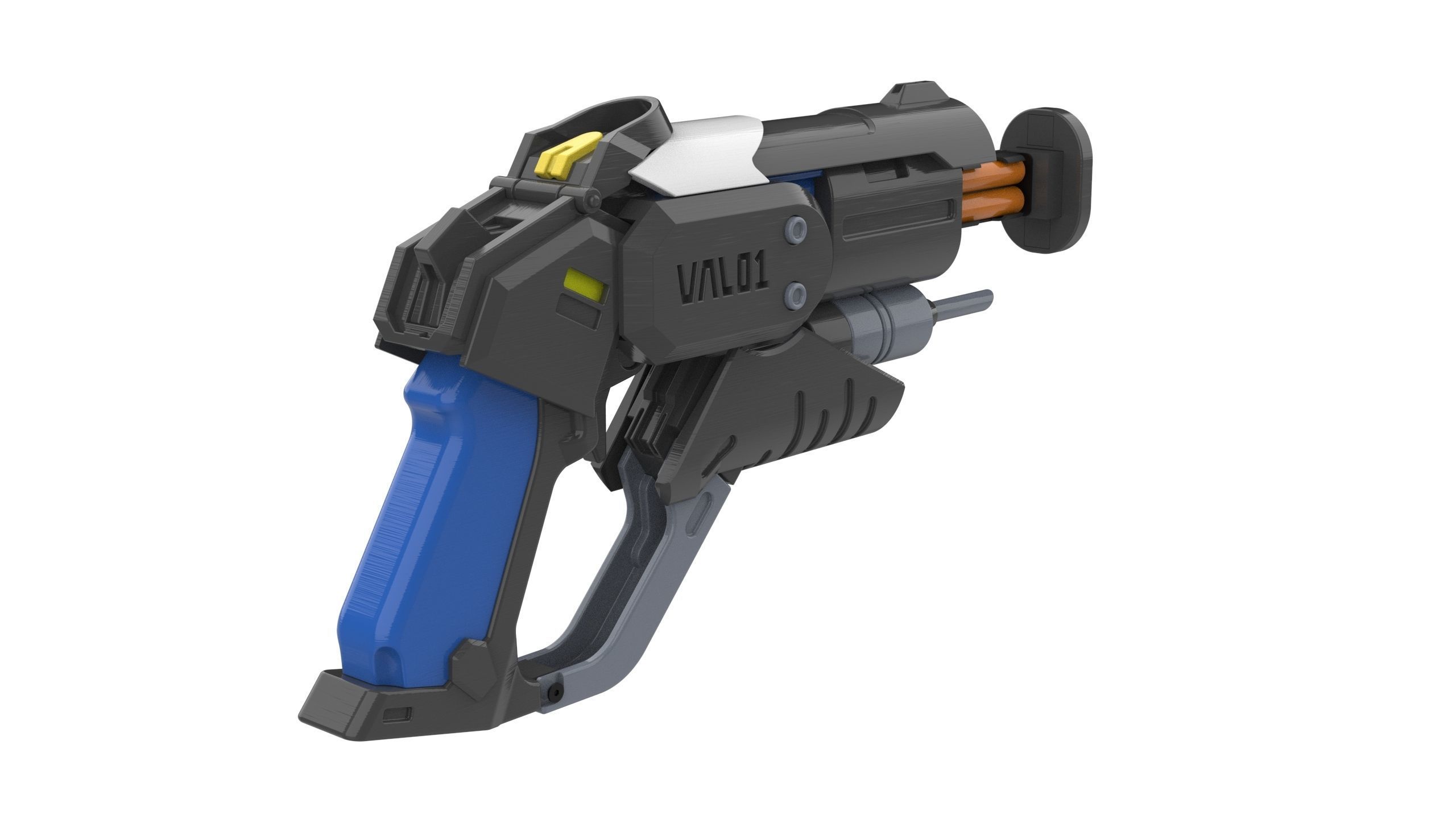 Mercy Blaster Combat Medic Ziegler Skin - STL and CAD - Personal 3D print model_8