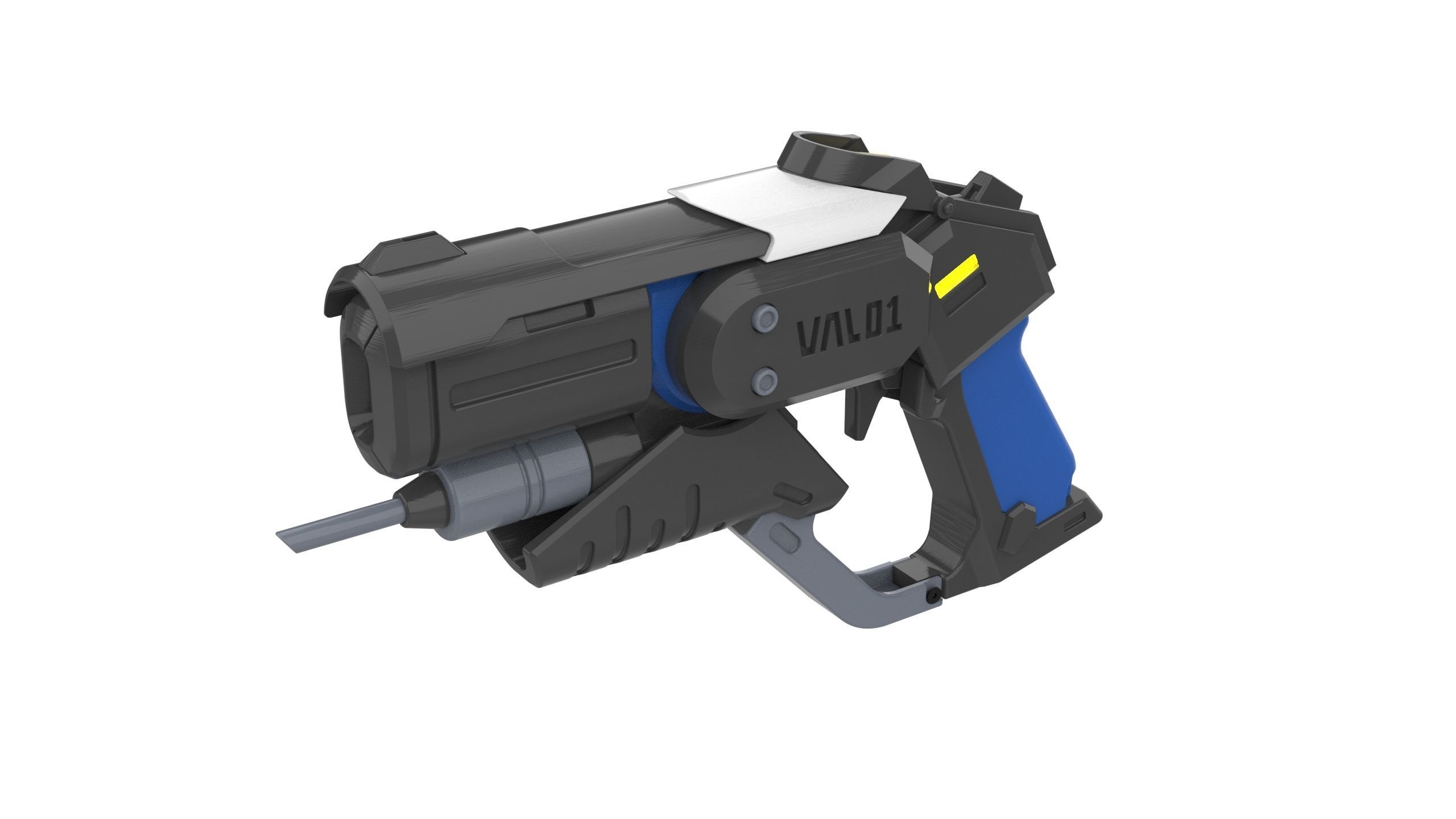 Mercy Blaster Combat Medic Ziegler Skin - STL and CAD - Personal 3D print model_2