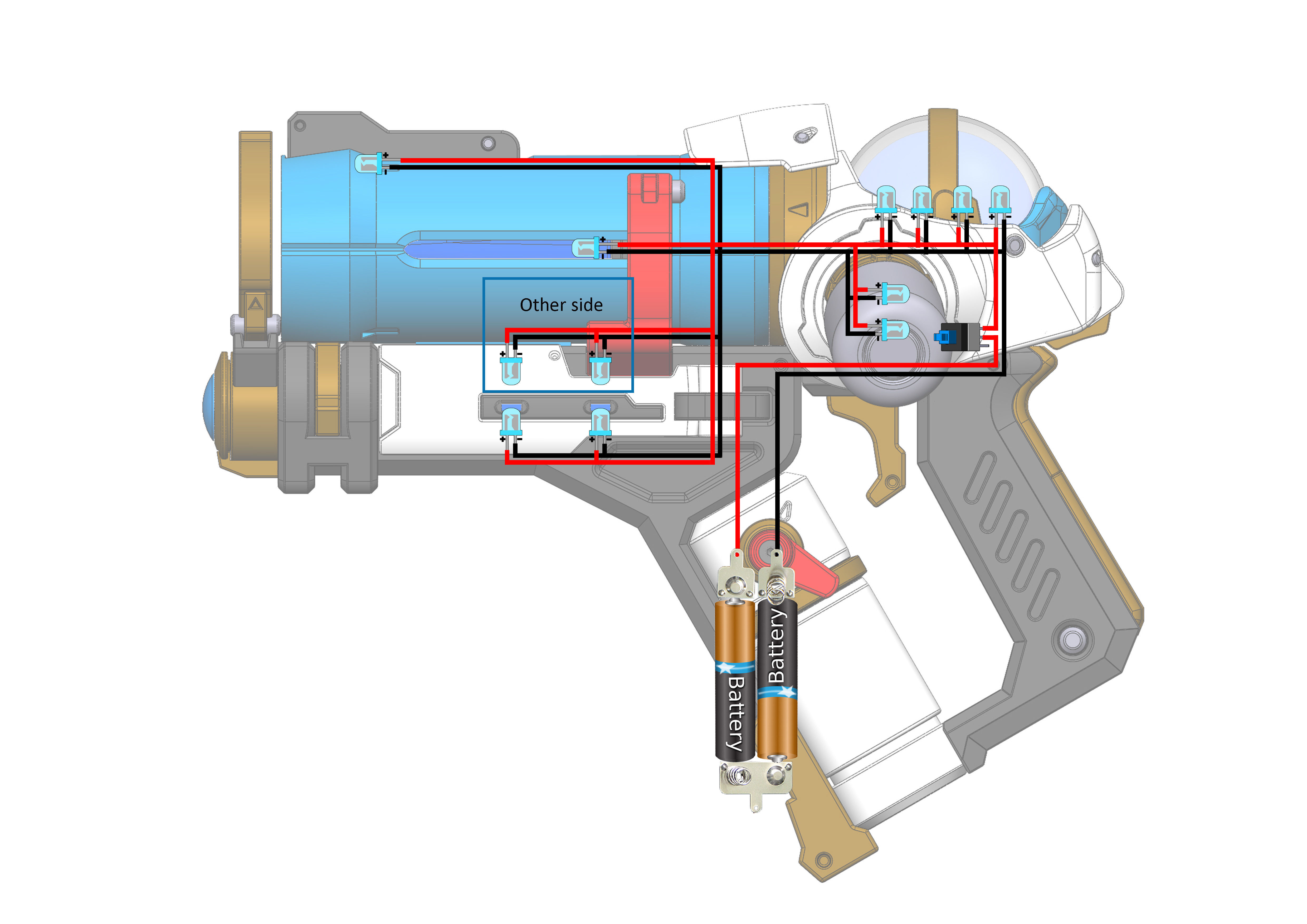 Mei Blaster - Overwatch - STL CAD bundle - Commercial 3D print model_13