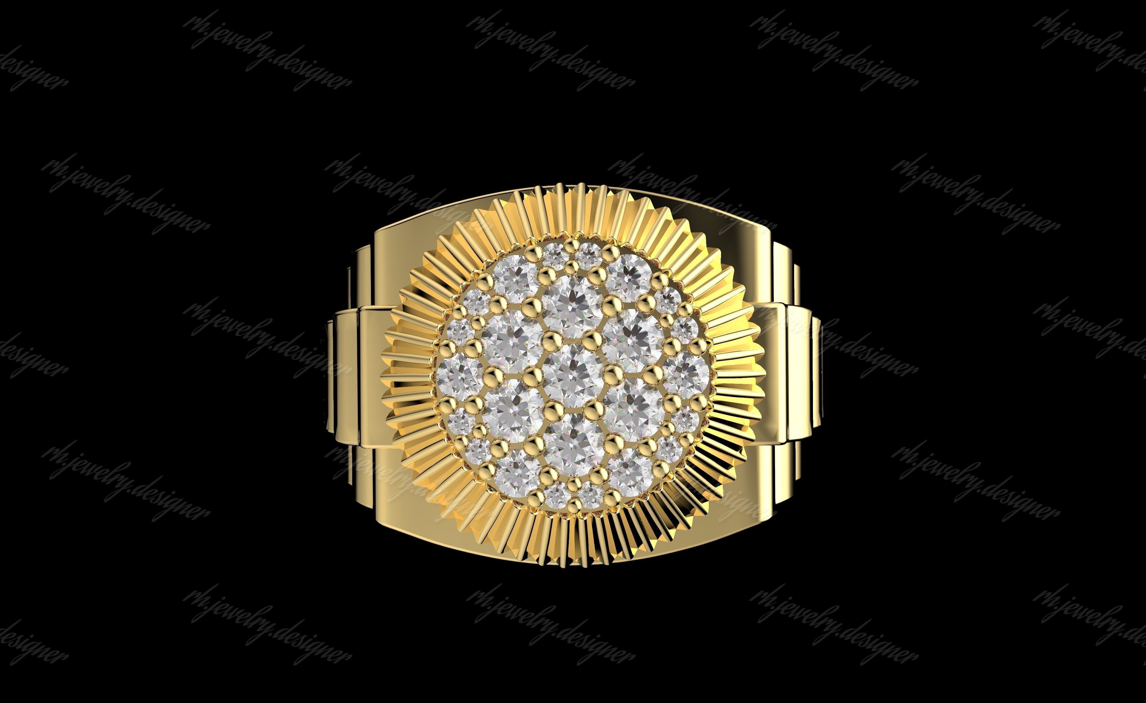 Gold N1136 3D print model_2