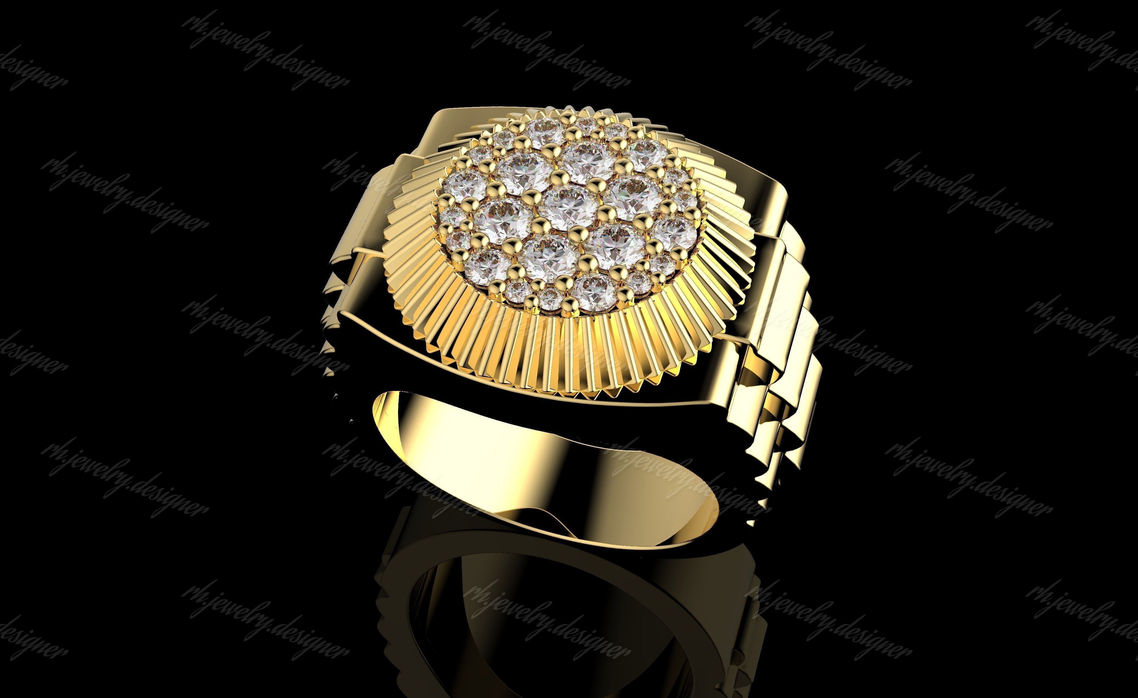 Gold N1136 3D print model_3