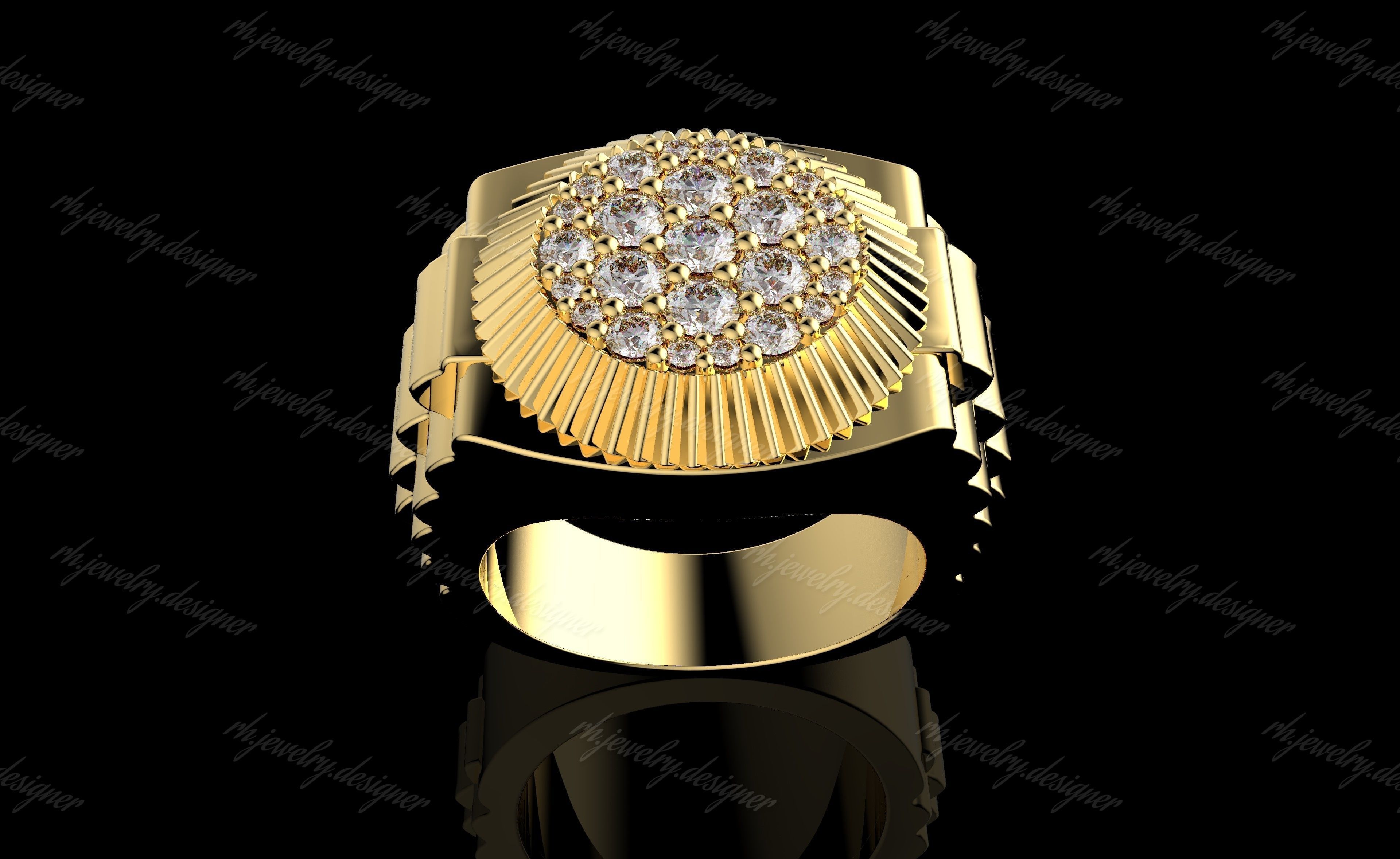 Gold N1136 3D print model_1