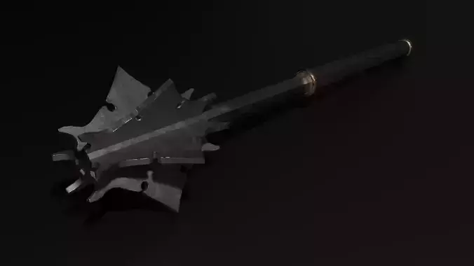 Medieval mace Low-poly 3D model