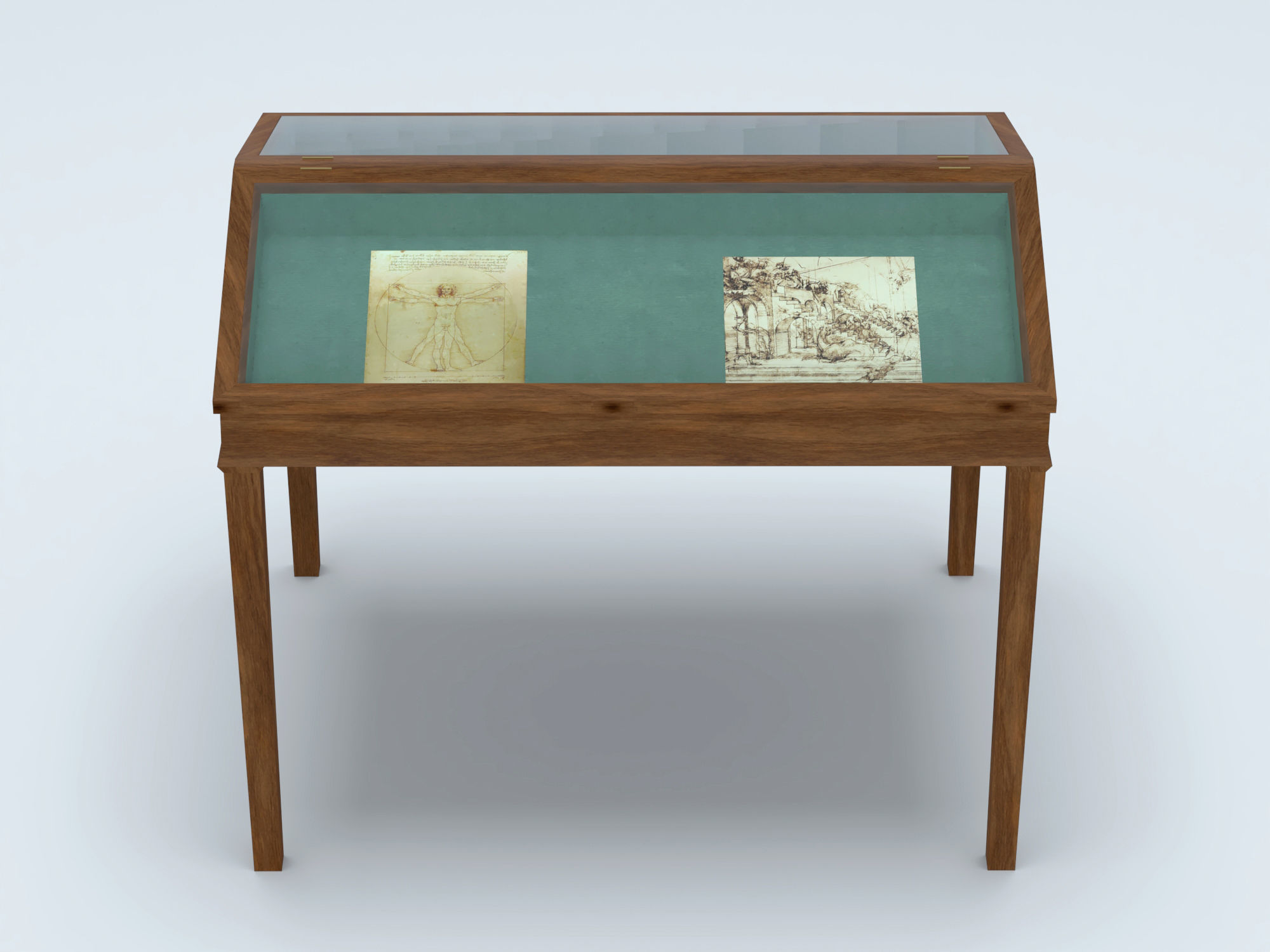 Exhibition case 2 3D model_2