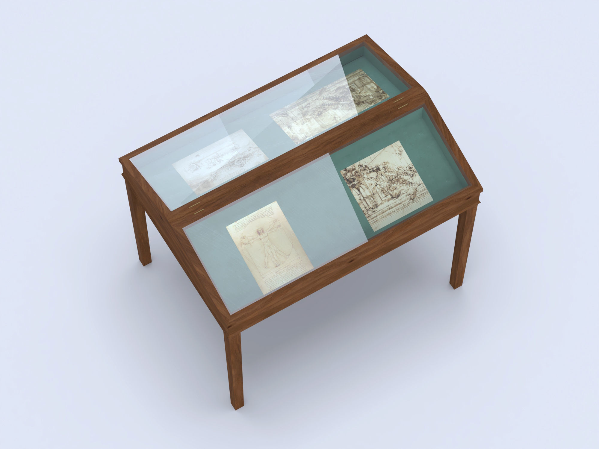 Exhibition case 2 3D model_8