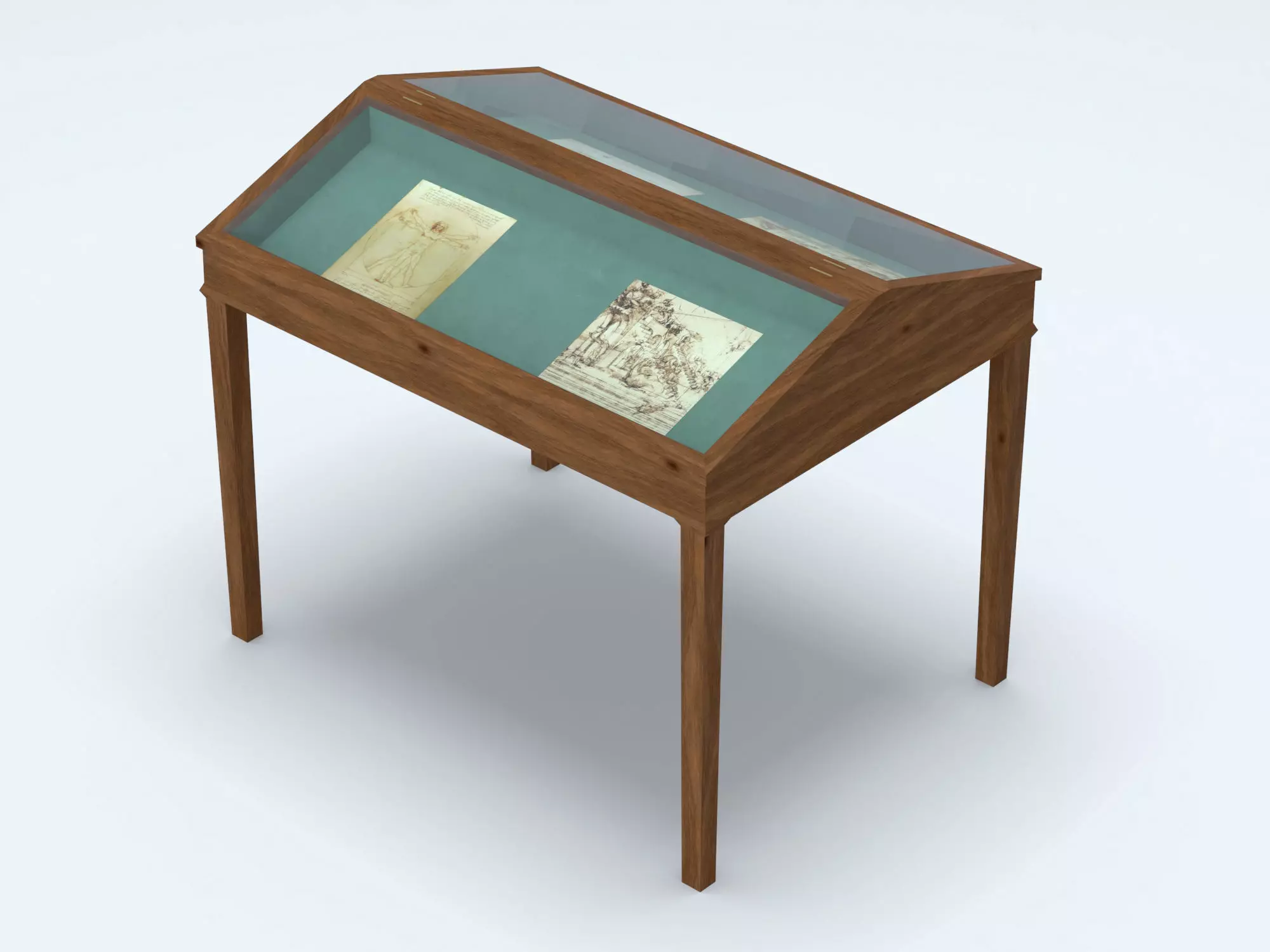 Exhibition case 2 3D model_0