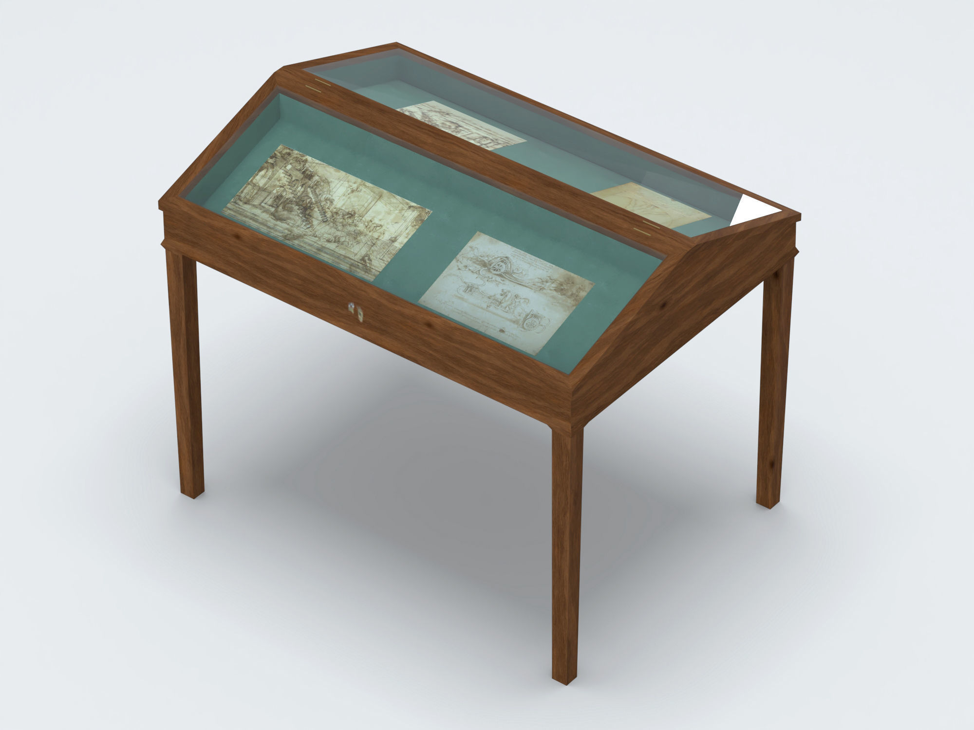 Exhibition case 2 3D model_6