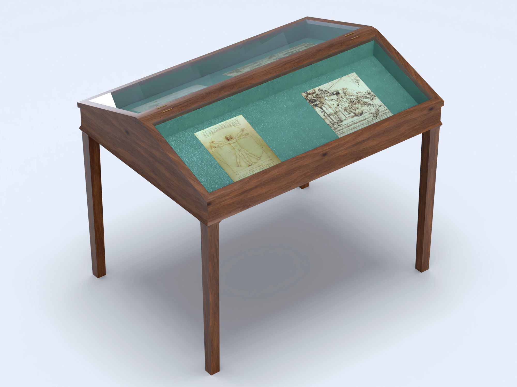 Exhibition case 2 3D model_1