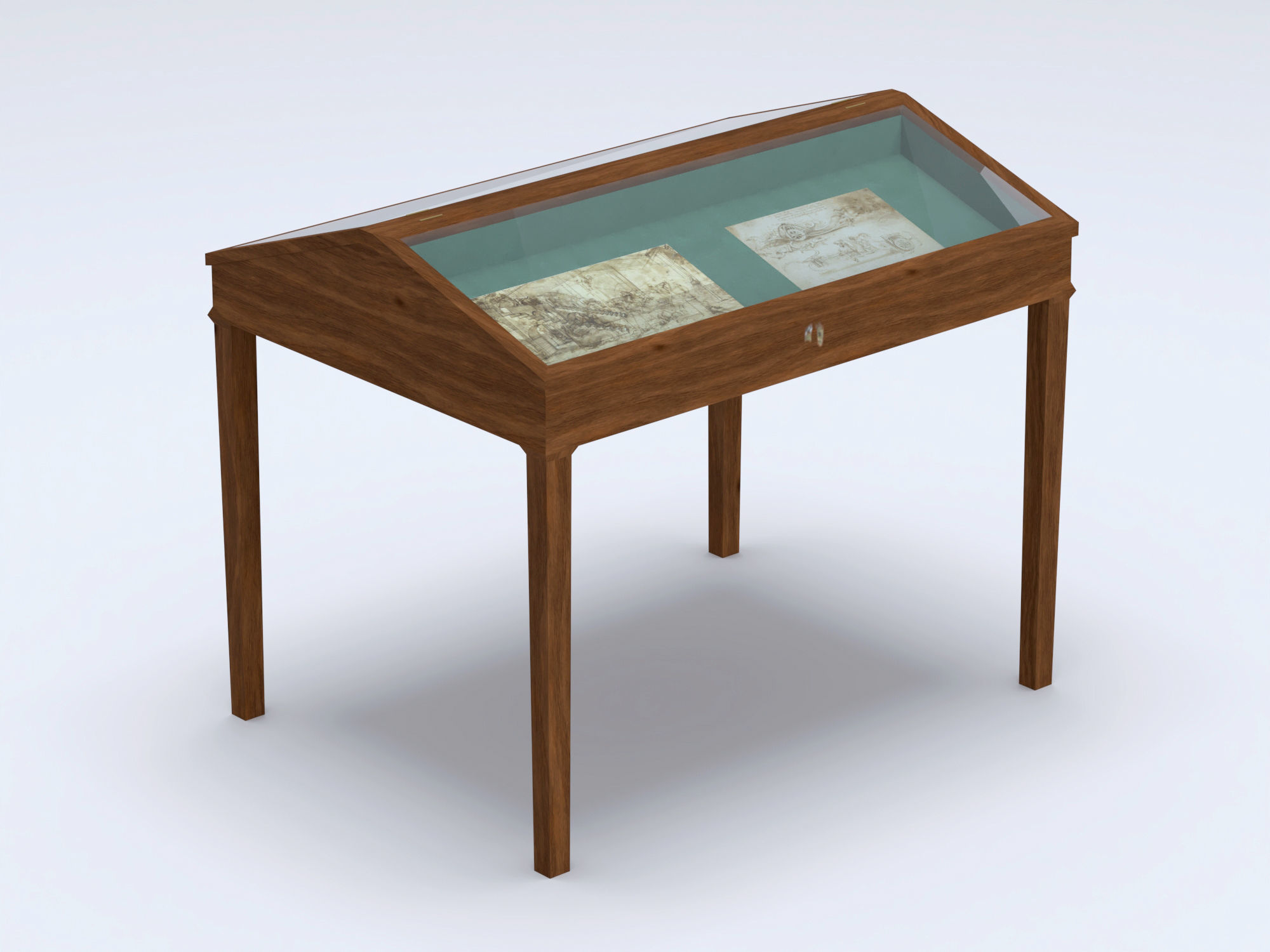 Exhibition case 2 3D model_4