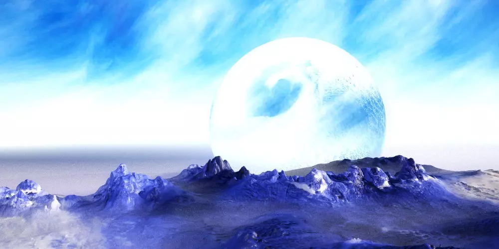 Alien Mountains glacier peaks alien mountains alien landscapes 3D model