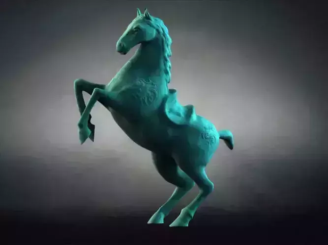 Statues stone carvings bronze   horse relics