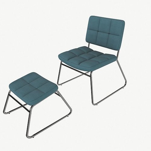 Chair And Table 3D model