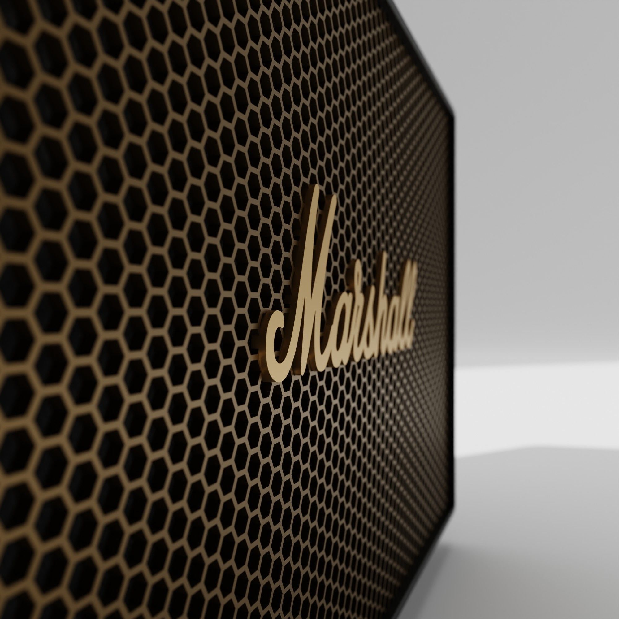 Marshall Stanmore  Bluetooth Speaker Model 3D model_8
