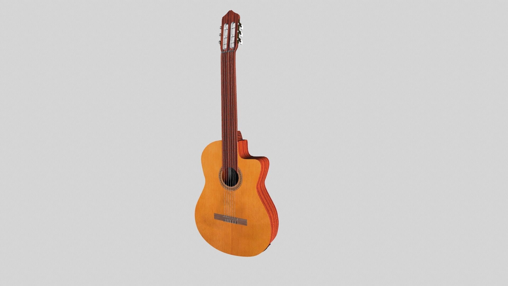 Guitar 3D model_2