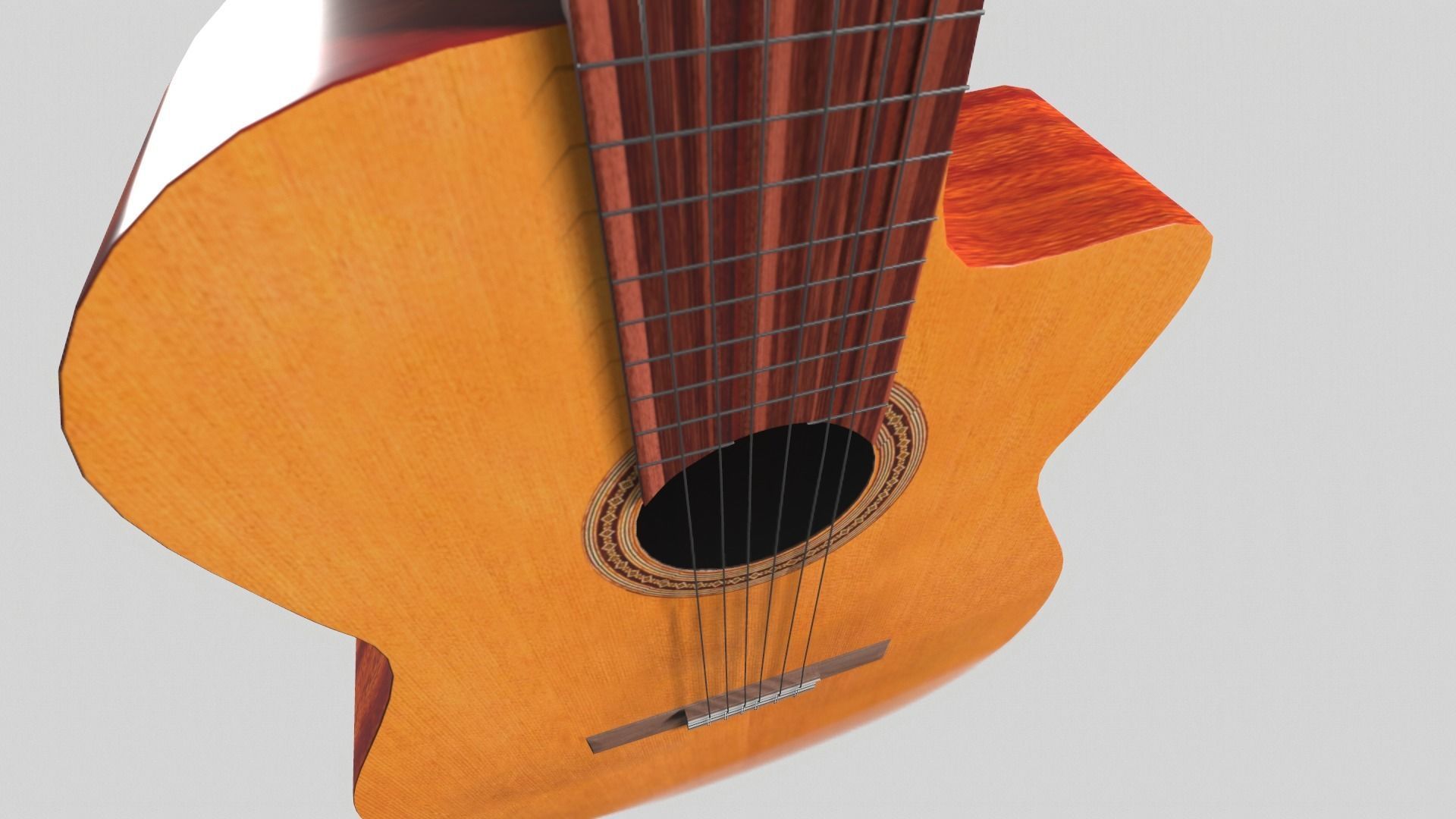 Guitar 3D model_7
