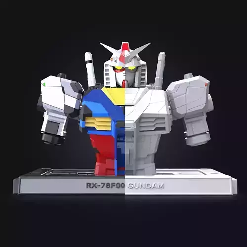 GUNDAM BUST RX-78F00 3D print model 3D print model