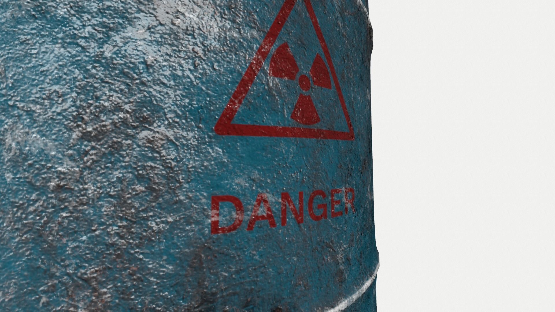 Oil Drum Low-poly 3D model_11