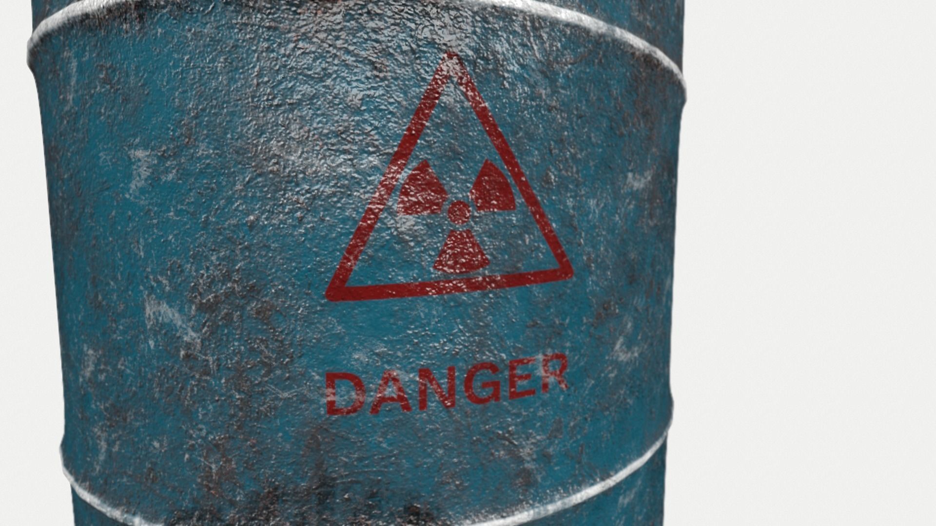 Oil Drum Low-poly 3D model_12