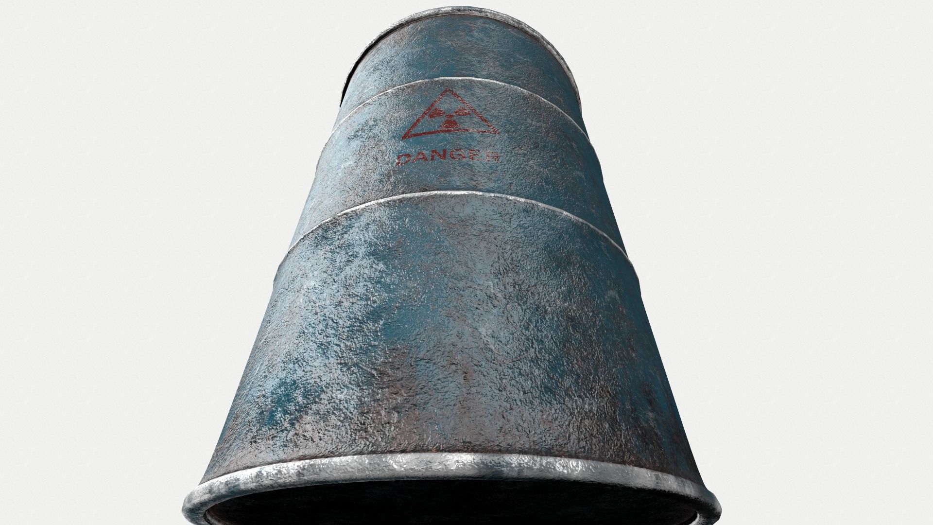 Oil Drum Low-poly 3D model_9