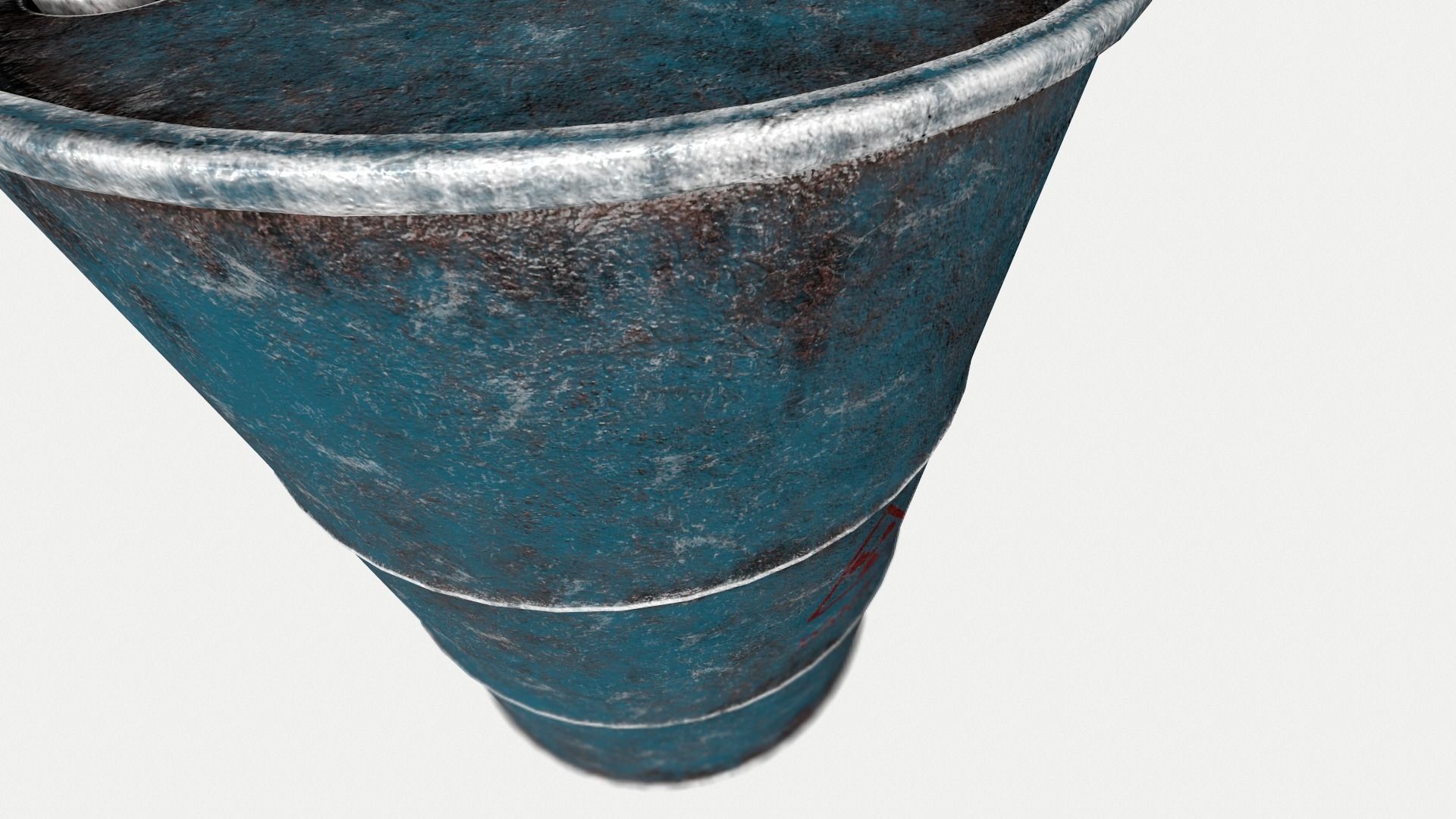 Oil Drum Low-poly 3D model_5