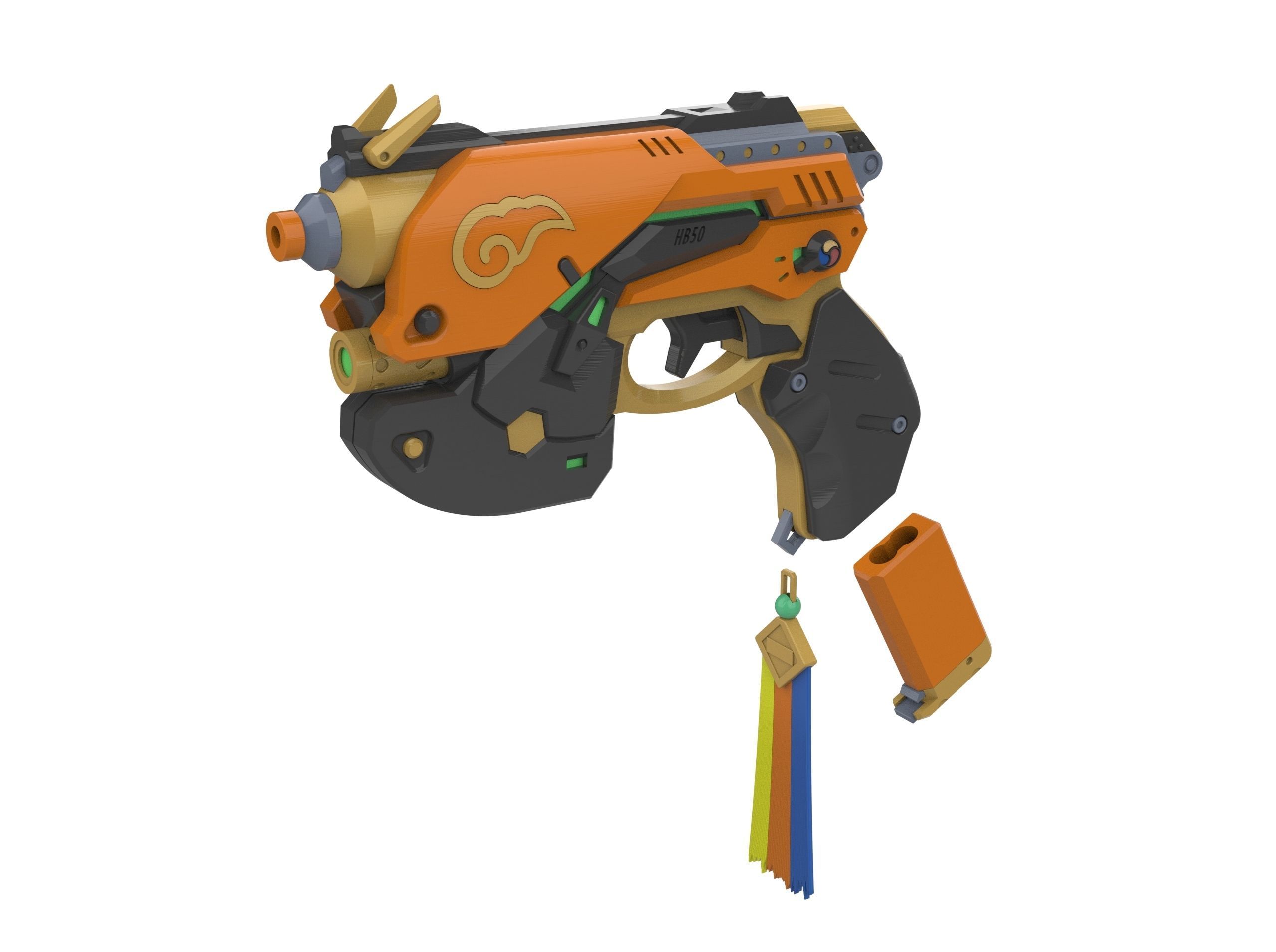 DVa Blaster Palaquin Skin - Overwatch - STL and CAD - Personal 3D print model_10