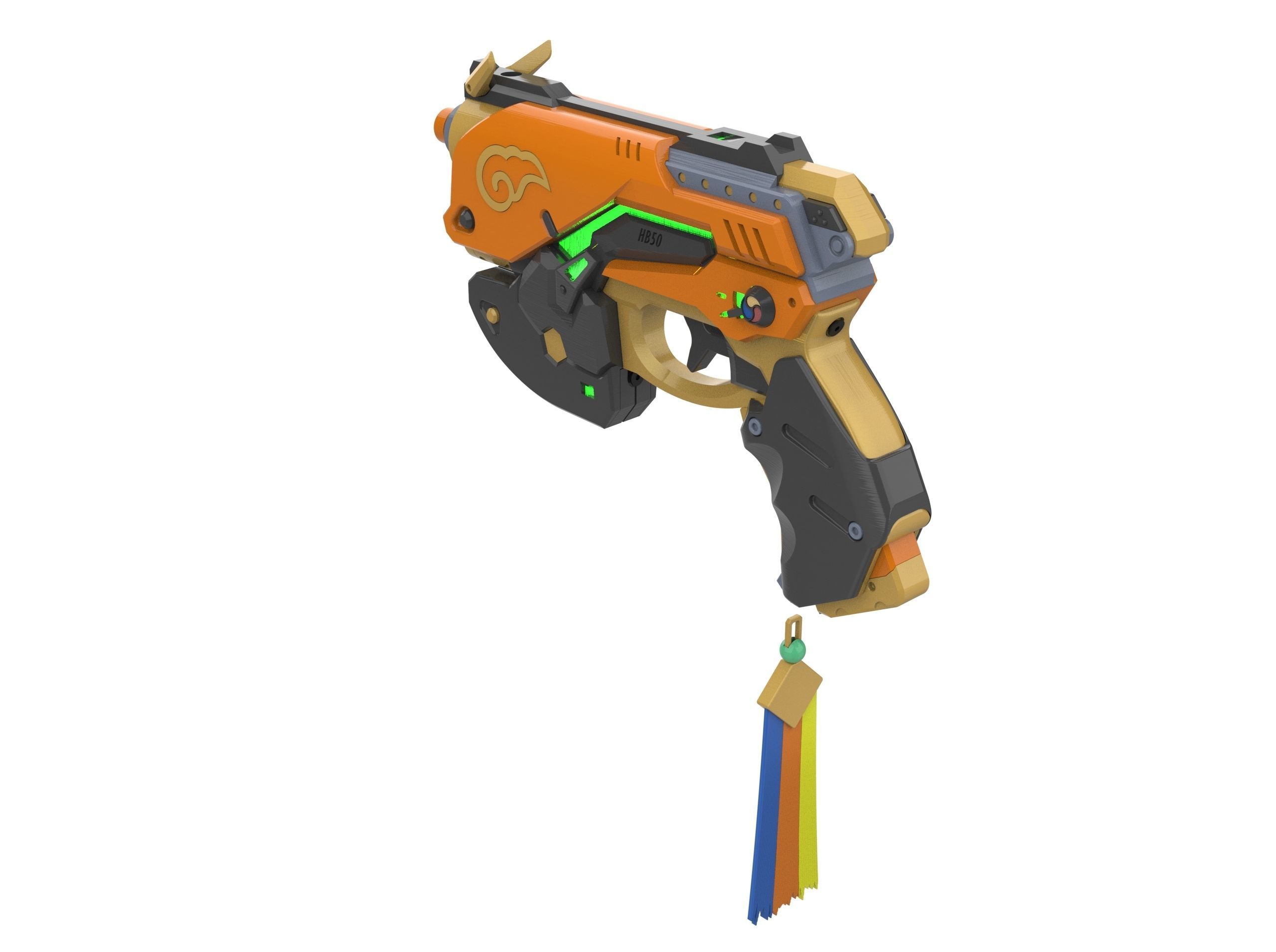 DVa Blaster Palaquin Skin - Overwatch - STL and CAD - Personal 3D print model_4