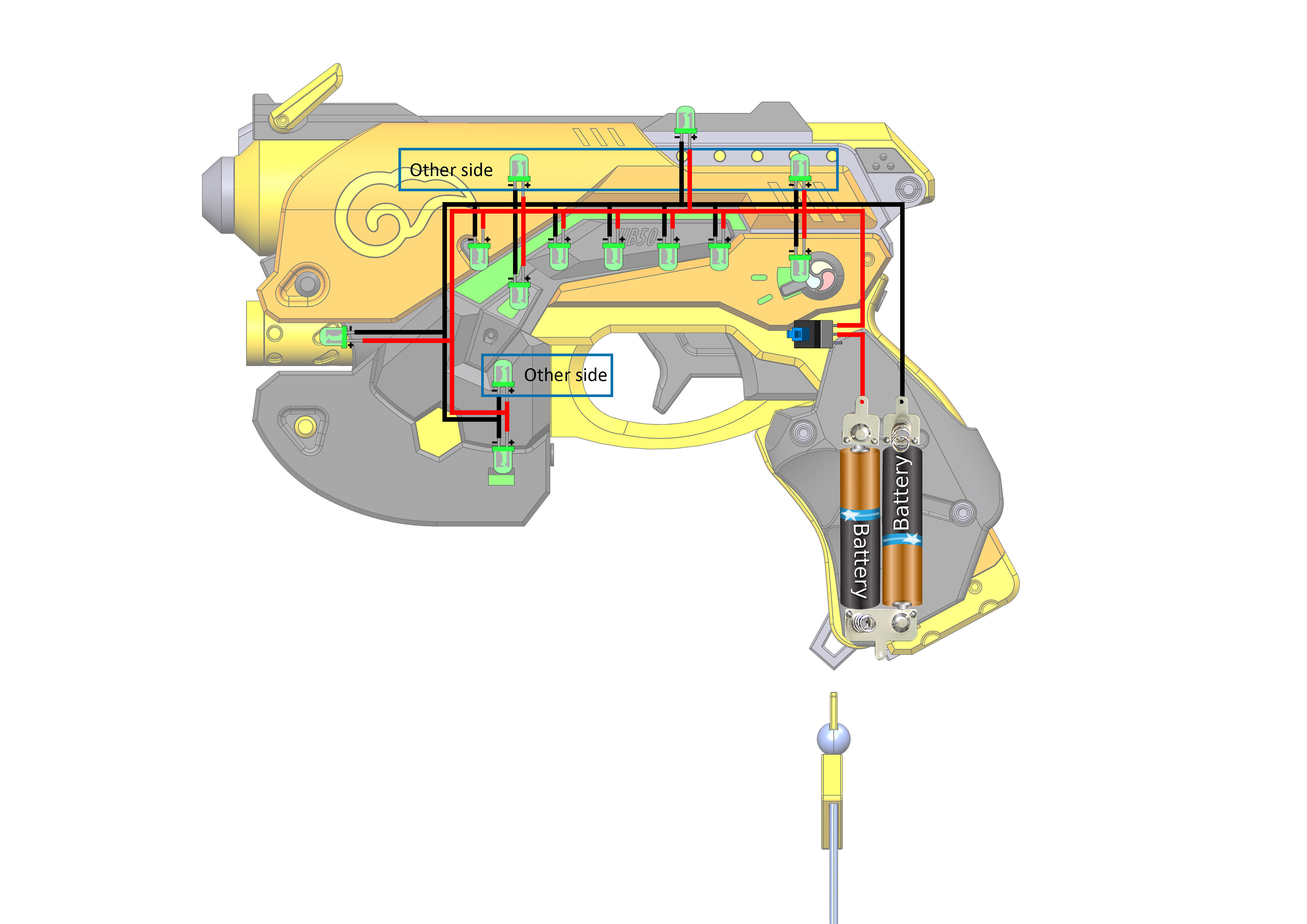 DVa Blaster Palaquin Skin - Overwatch - STL and CAD - Personal 3D print model_14