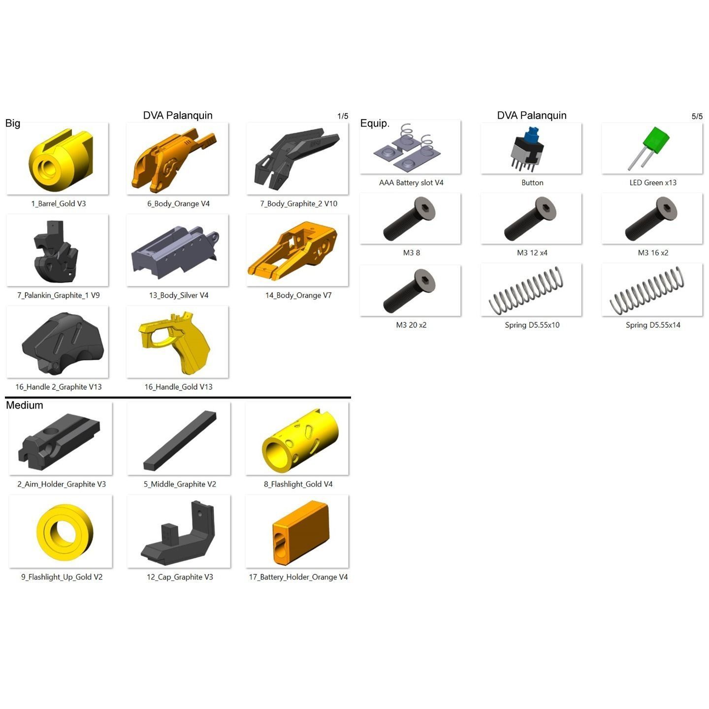 DVa Blaster Palaquin Skin - Overwatch - STL and CAD - Personal 3D print model_12