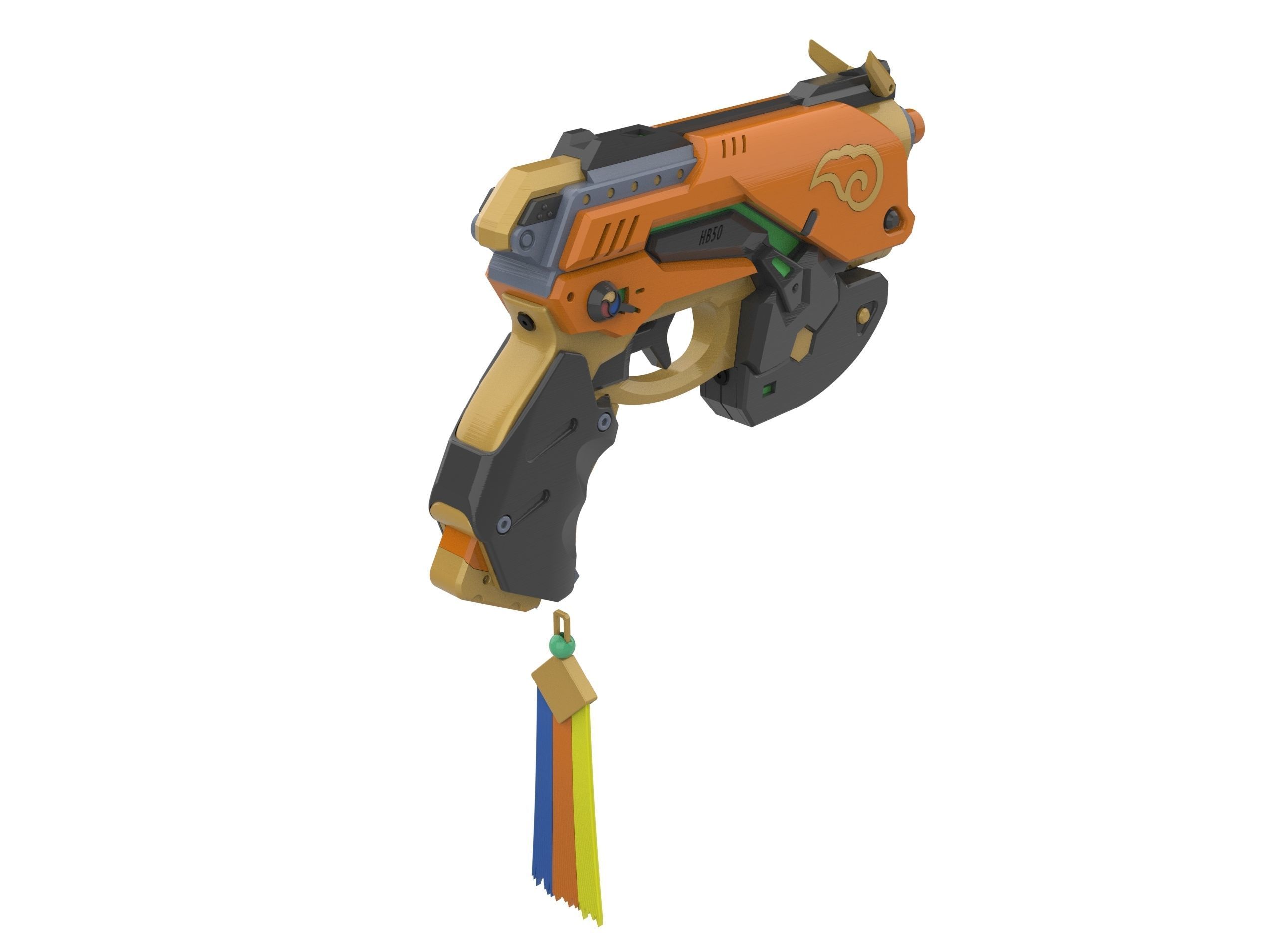 DVa Blaster Palaquin Skin - Overwatch - STL and CAD - Personal 3D print model_8