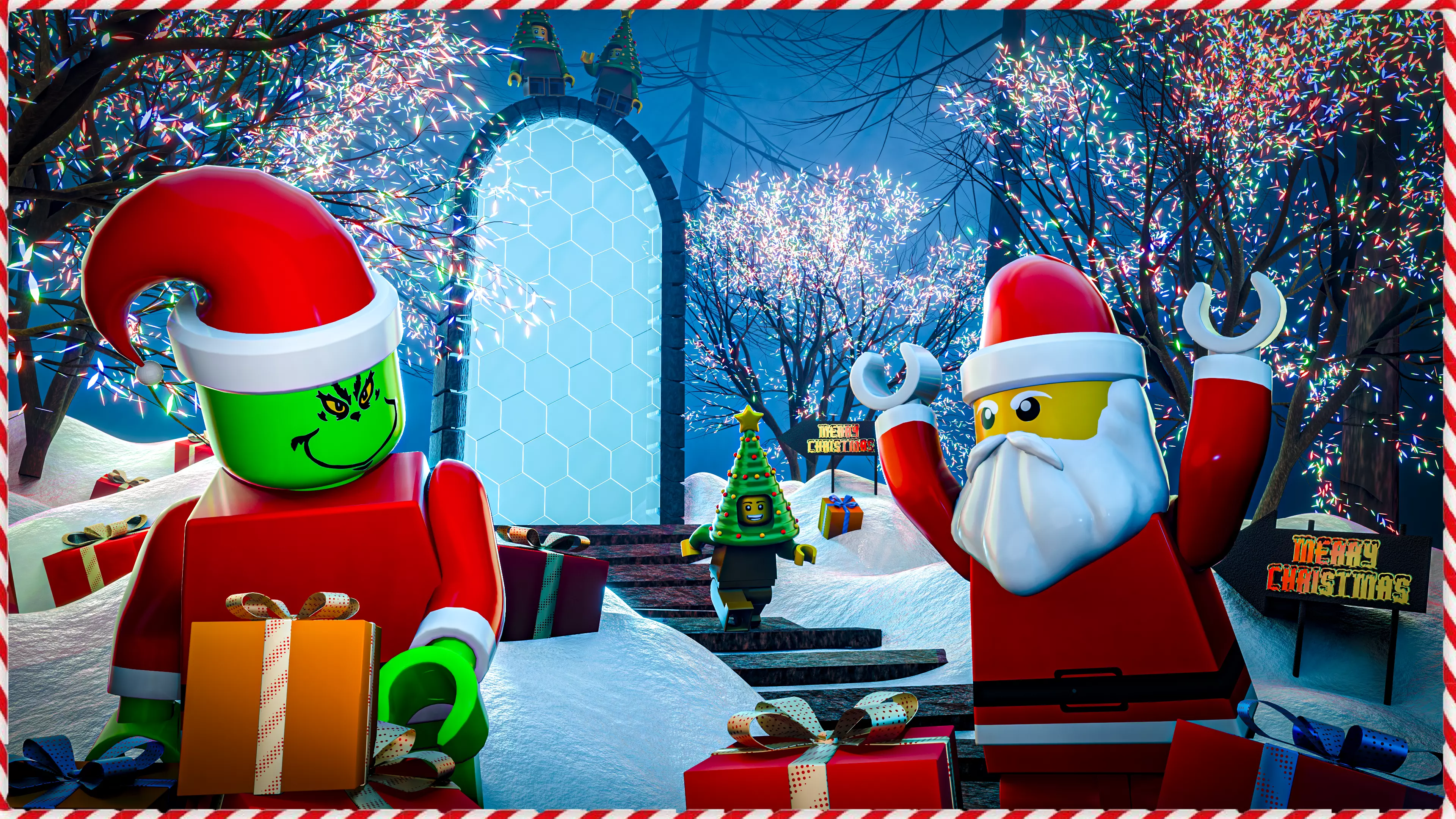 LEGO XMAS Low-poly 3D model