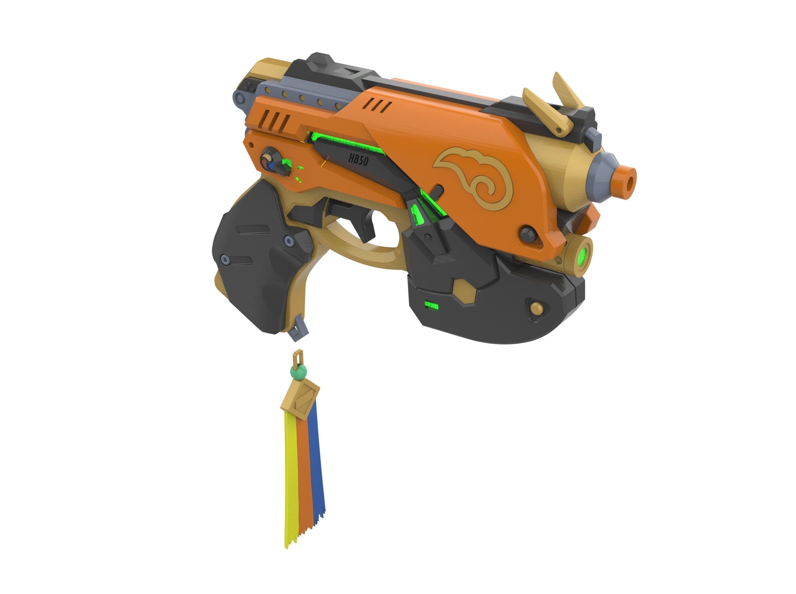 DVa Blaster Palaquin Skin - Overwatch - STL and CAD Commercial 3D print model_3