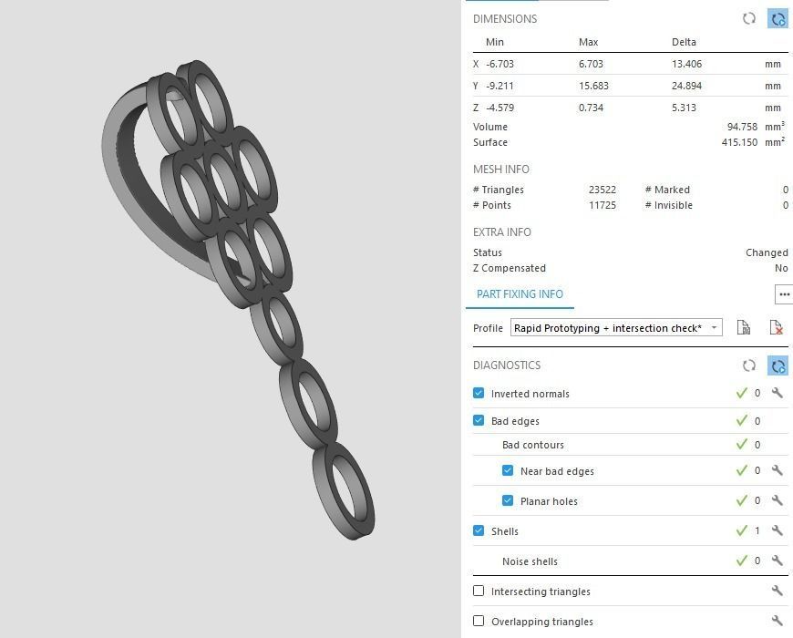 Monkey Pendant 3D print model_11