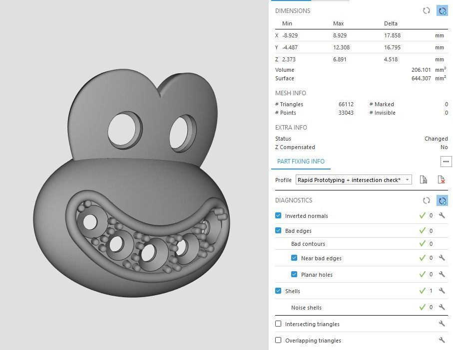 Monkey Pendant 3D print model_13