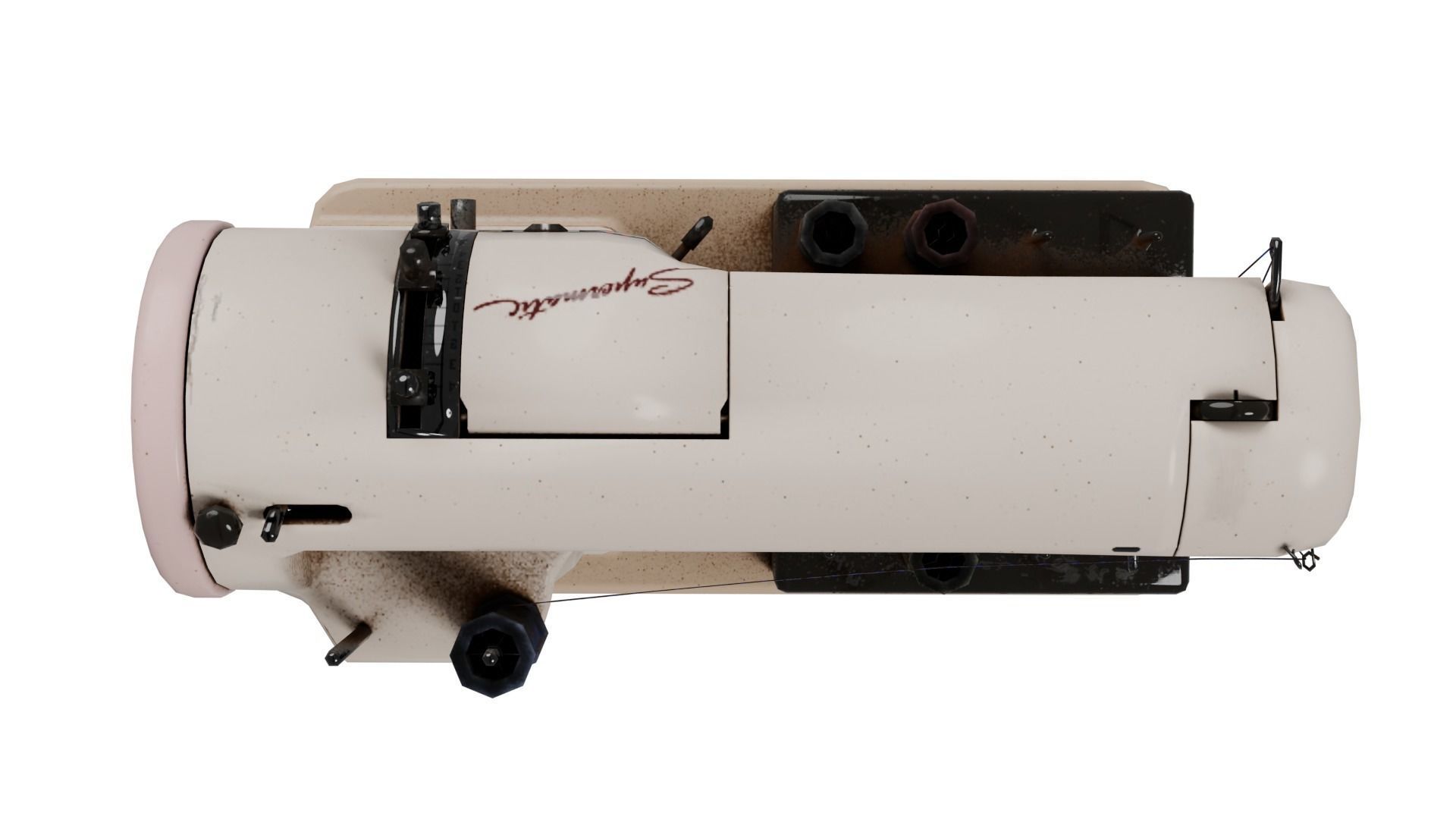 Vintage Sewing Machine 3D model_8