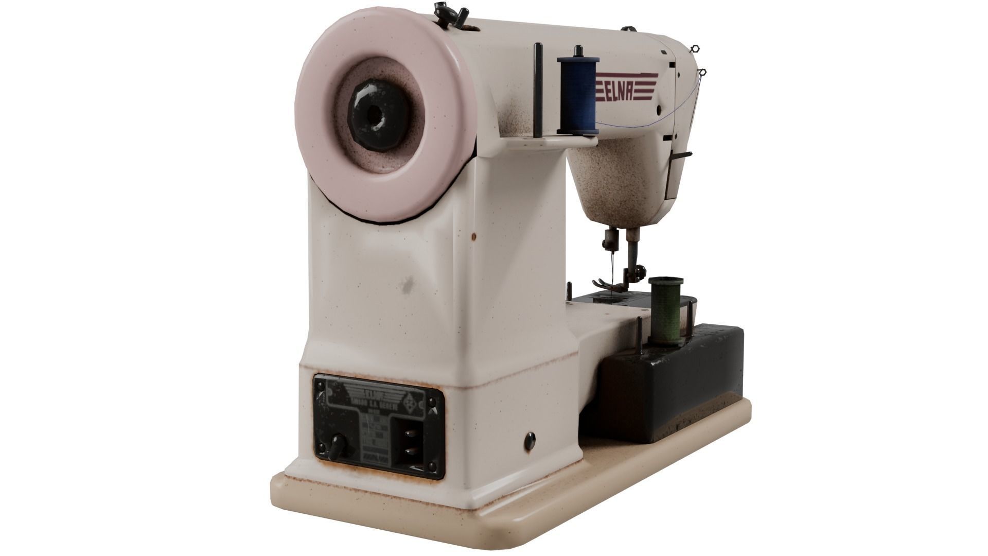Vintage Sewing Machine 3D model_1