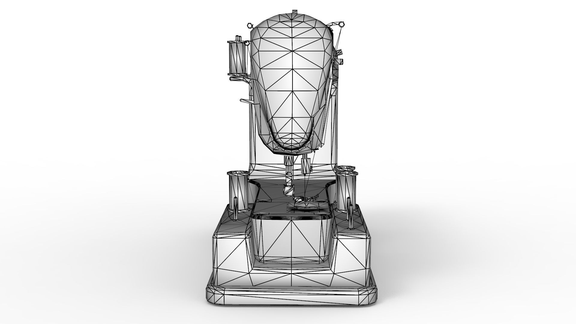 Vintage Sewing Machine 3D model_15