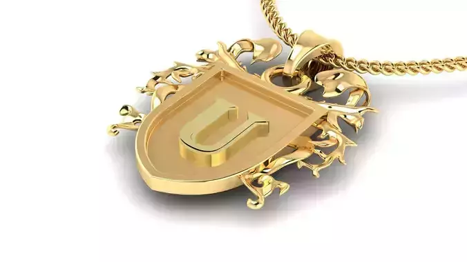 Letter- U - Pendant Name 