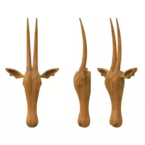 Cow Head-Wood carving