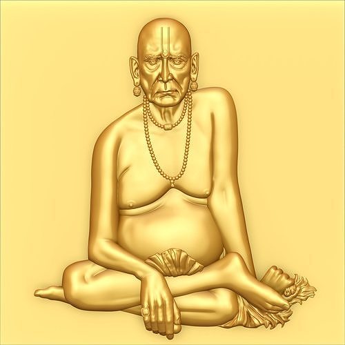 Swami-Samarth- Bass-Relief CNC 3D model