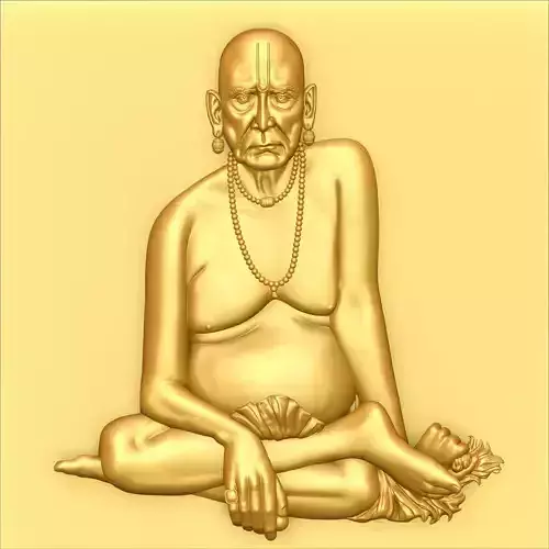 Swami-Samarth- Bass-Relief CNC 3D model