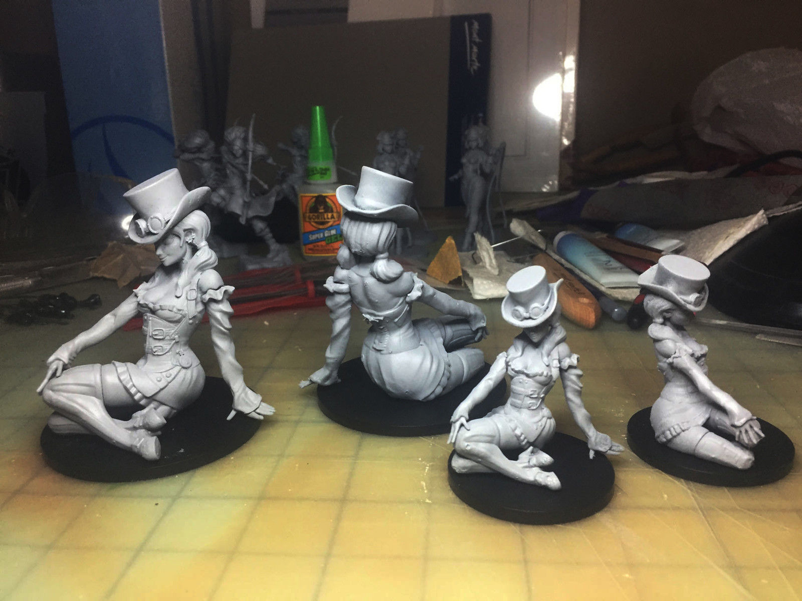 Steampunk Girl 3D Print Model 3D print model_3