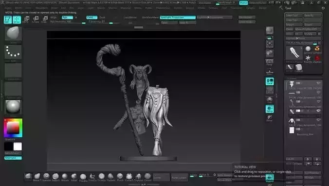 Tiffling or Faun Omen 3D Printing Creation