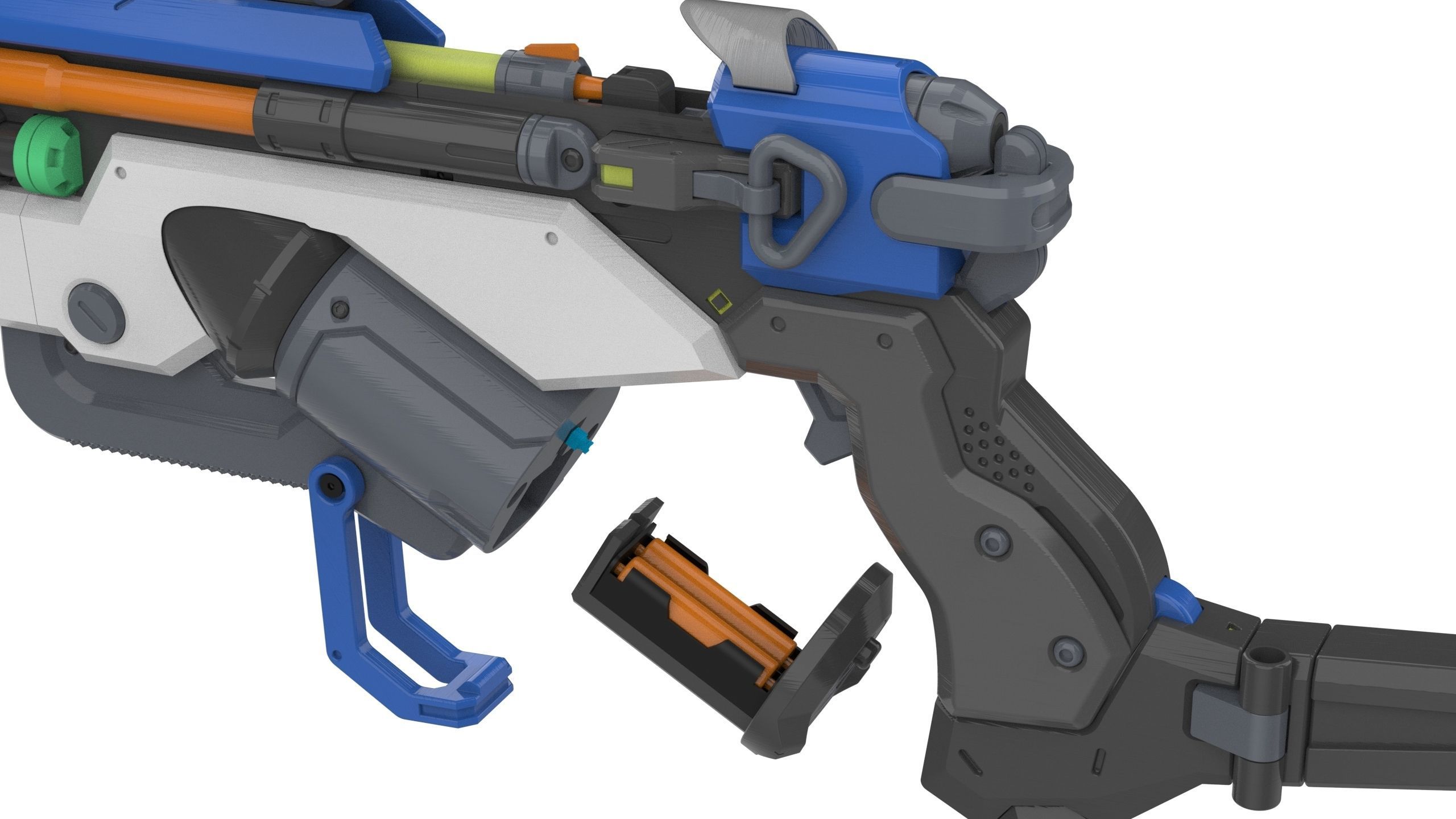 Ana Sniper Cannon 3 SKINS - Overwatch - STL and CAD - Commercial 3D print model_5