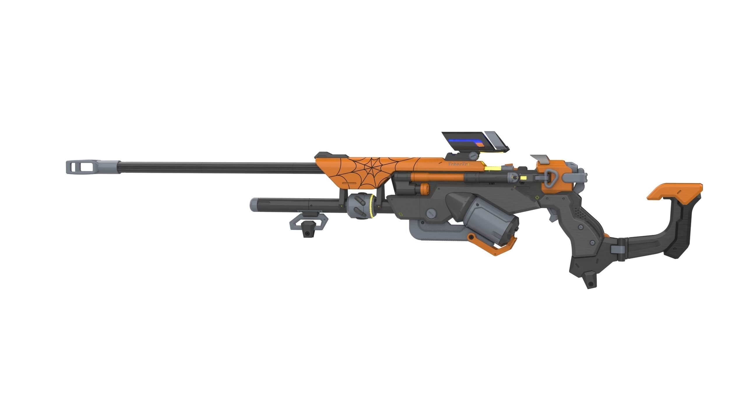 Ana Sniper Cannon 3 SKINS - Overwatch - STL and CAD - Commercial 3D print model_7