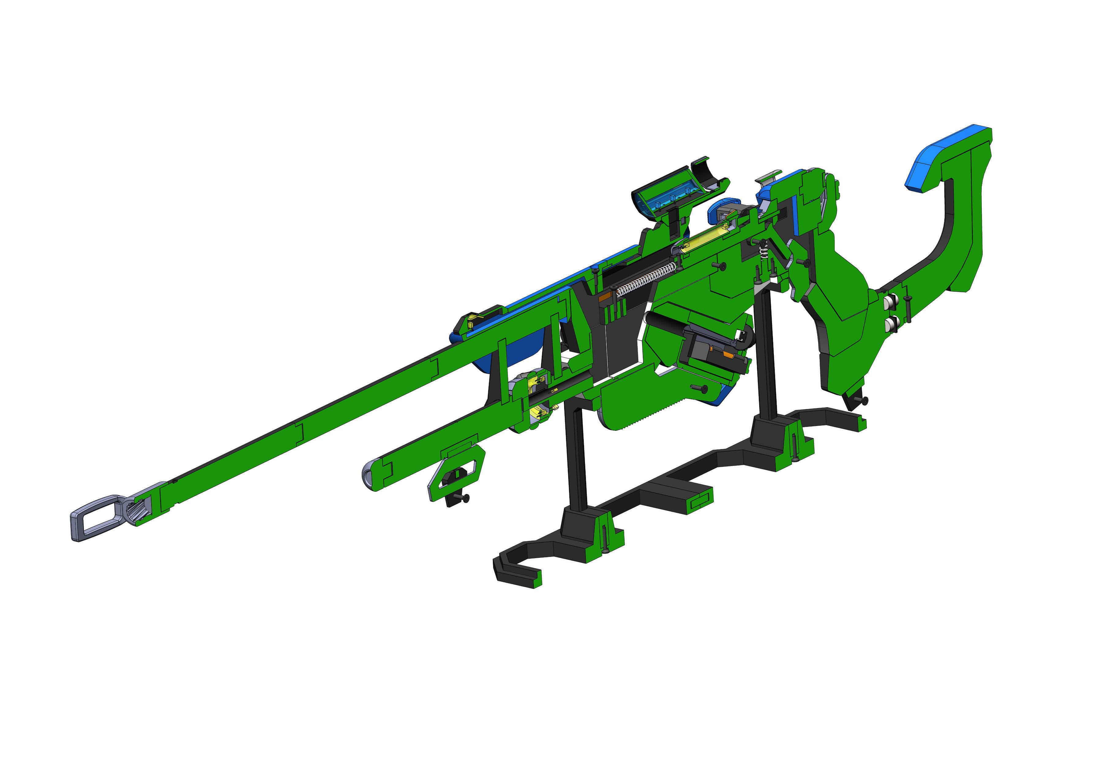 Ana Sniper Cannon 3 SKINS - Overwatch - STL and CAD - Commercial 3D print model_13